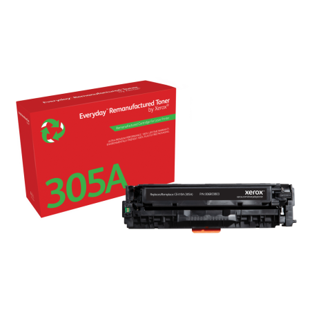 Everyday™ Black Remanufactured Toner by Xerox compatible with HP 305A (CE410A), Standard capacity