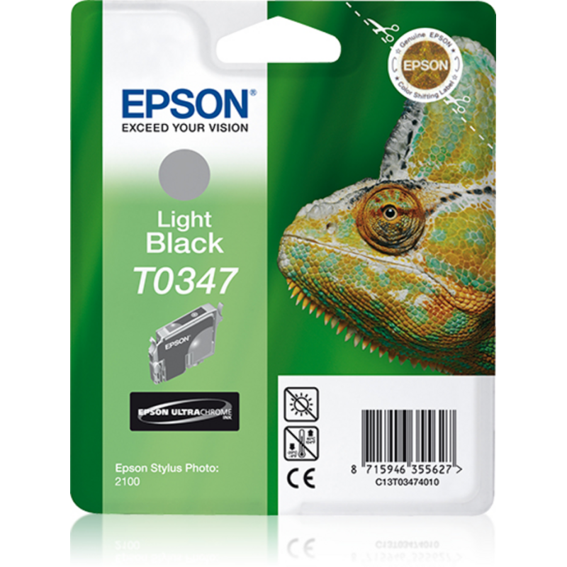Epson Chameleon Singlepack Light Black T0347 Ultra Chrome