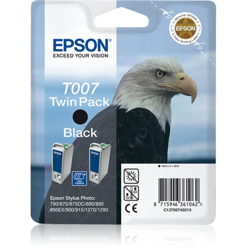 Epson Eagle Twinpack Black T007
