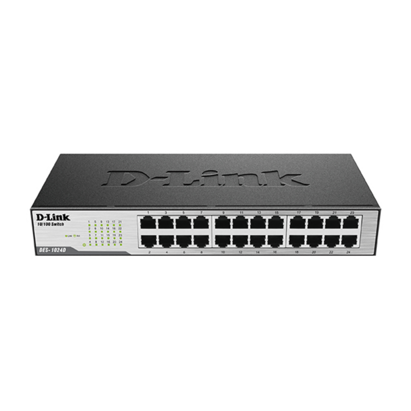 D-Link 24-Port Fast Ethernet Unmanaged Desktop Switch