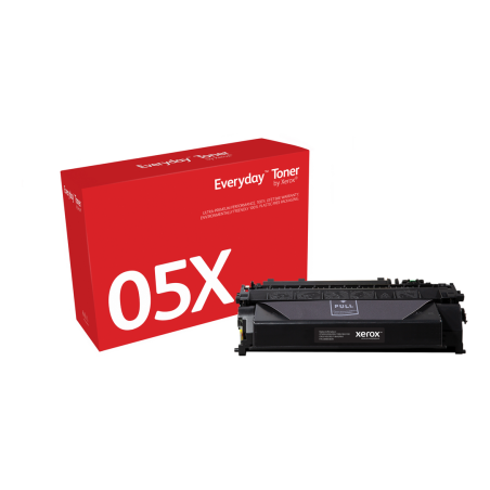 Everyday™ Black Toner by Xerox compatible with HP 05X (CE505X), High capacity