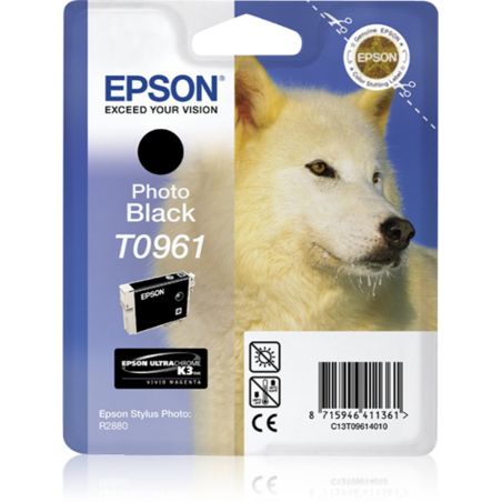 Epson Husky Singlepack Photo Black T0961