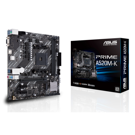 ASUS PRIME A520M-K AMD A520 Socket AM4 micro ATX