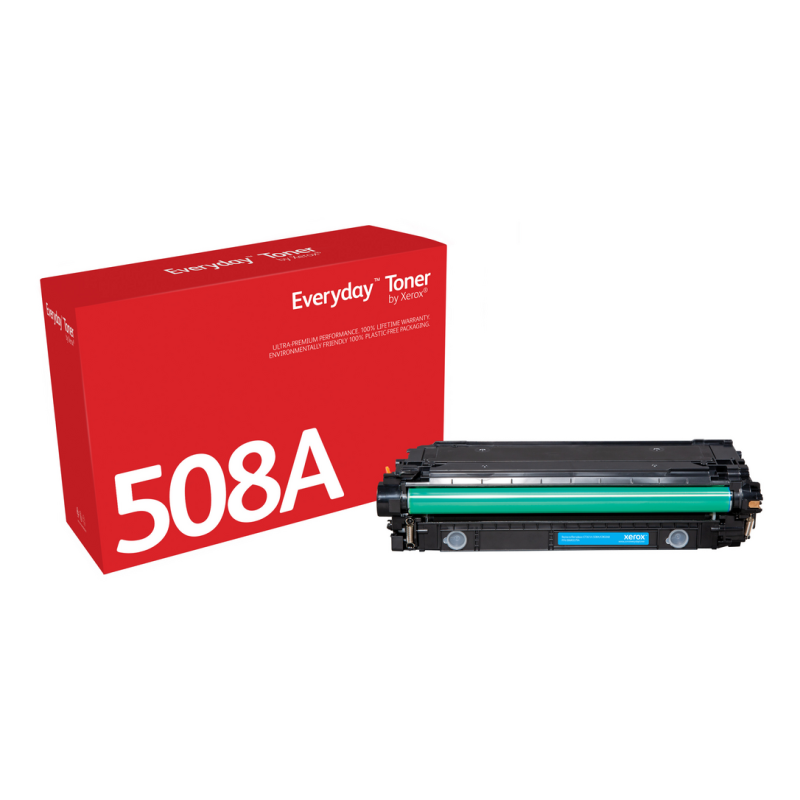 Everyday™ Cyan Toner by Xerox compatible with HP 508A (CF361A), Standard capacity