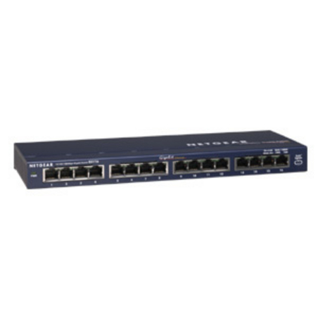 NETGEAR ProSafe 16 Port Gigabit Desktop Switch Unmanaged Gigabit Ethernet (10/100/1000)