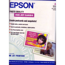 Epson Photo Quality Ink Jet Paper, DIN A6, 144g/m², 50 Sheets