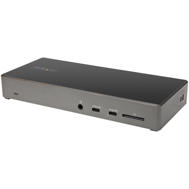 StarTech.com USB C Dock - Triple 4K Monitor USB Type-C Docking Station - 100W Power Delivery - DP 1.4 Alt Mode & DSC, 2x Display