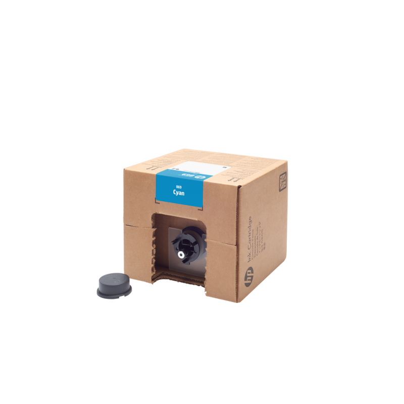 HP 869 3-liter Cyan PageWide XL Pro Ink Cartridge