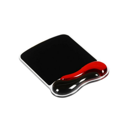 Kensington Duo Gel MousePad with Wrist Support - Red/Black