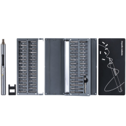 StarTech.com 55-Bit Electric Precision Screwdriver Set - Portable Cordless Battery Powered Bit Driver Kit for Electronic, Laptop