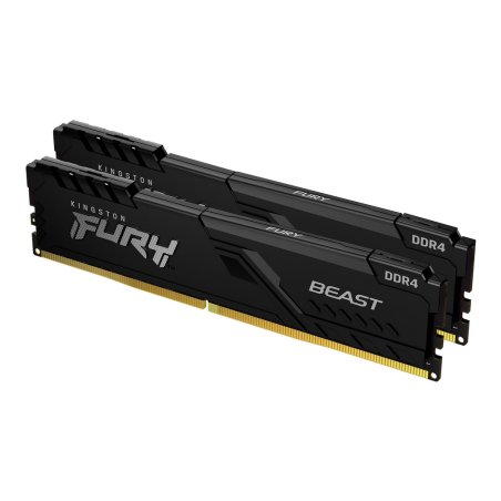 Kingston Technology FURY Beast 16GB 3200MT/s DDR4 CL16 DIMM (Kit of 2) Black