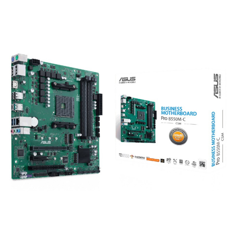 ASUS PRO B550M-C/CSM AMD B550 Socket AM4 micro ATX