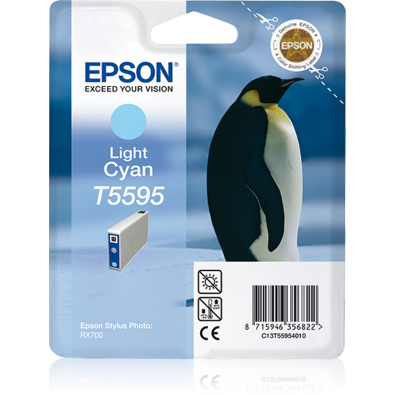 Epson Penguin Singlepack Light Cyan T5595