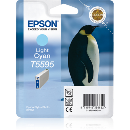 Epson Penguin Singlepack Light Cyan T5595