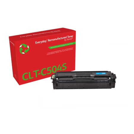 Everyday™ Cyan Remanufactured Toner by Xerox compatible with Samsung CLT-C504S, Standard capacity