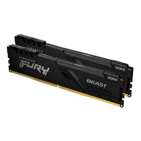 Kingston Technology FURY Beast 64GB 3600MT/s DDR4 CL18 DIMM (Kit of 2) Black