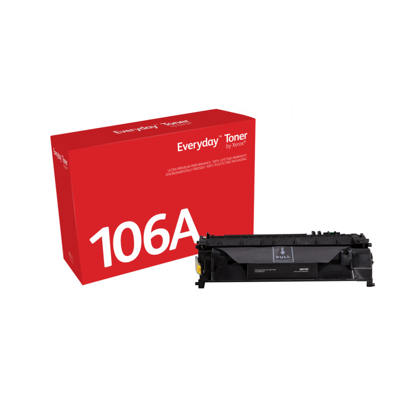 Everyday™ Black Toner by Xerox compatible with HP 106A (W1106A), Standard capacity