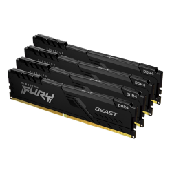 Kingston Technology FURY Beast 128GB 3600MT/s DDR4 CL18 DIMM (Kit of 4) Black