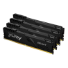Kingston Technology FURY Beast 128GB 3600MT/s DDR4 CL18 DIMM (Kit of 4) Black