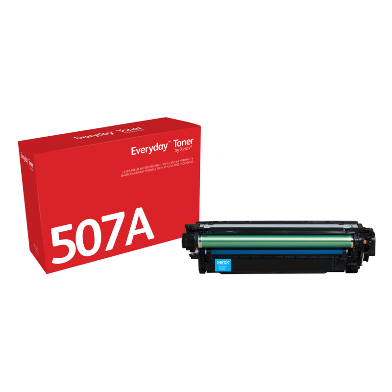 Everyday™ Cyan Toner by Xerox compatible with HP 507A (CE401A), Standard capacity