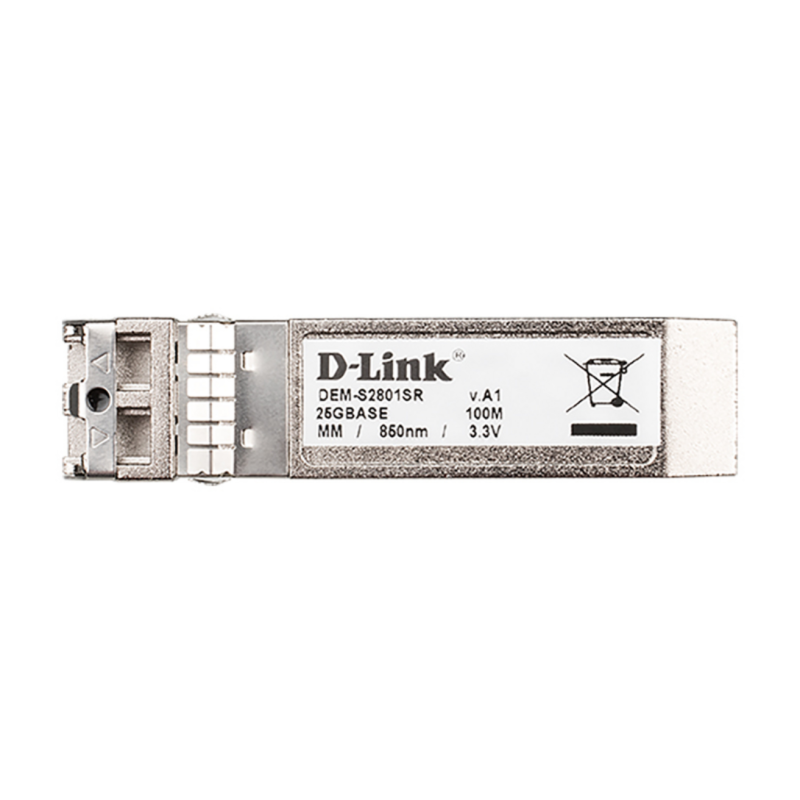 D-Link DEM-S2801SR network transceiver module Fiber optic 25000 Mbit/s SFP28 850 nm
