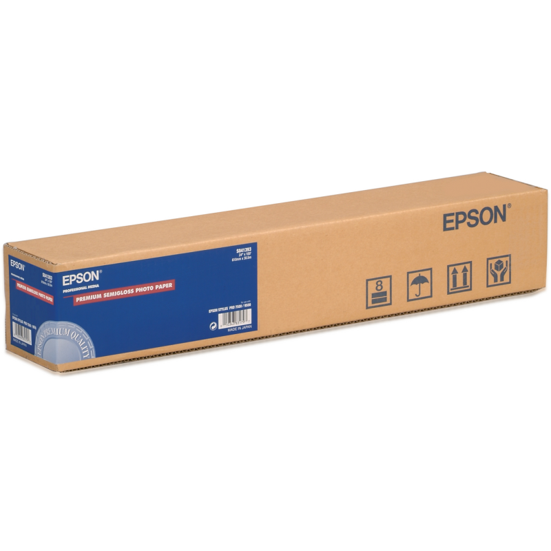 Epson Premium Semigloss Photo Paper Roll, 24" x 30,5 m, 160g/m²