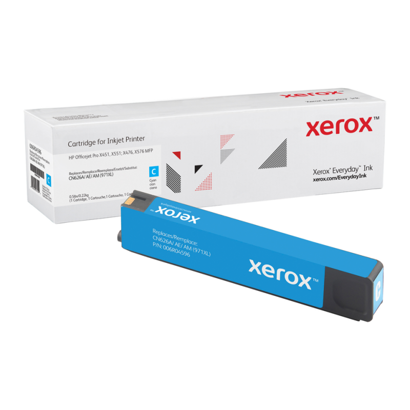 Everyday™ Cyan Toner by Xerox compatible with HP 971XL (CN626AE, CN626A, CN626AM), High capacity