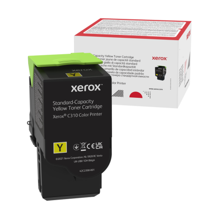 Xerox Genuine ® C310 Color Printer​/​C315 Color Multifunction Printer Yellow Standard capacity Toner Cartridge (2000 Pages) - 00