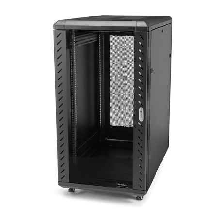 StarTech.com 4-Post 32U Server Rack Cabinet, Lockable 19" Data Rack Cabinet for Computer / AV / IT Equipment, Office / Home Netw