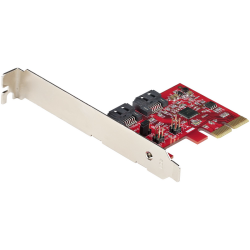 StarTech.com SATA PCIe Card - 2 Port PCIe SATA Expansion Card - 6Gbps - Full/Low Profile - PCI Express to SATA Adapter/Controlle
