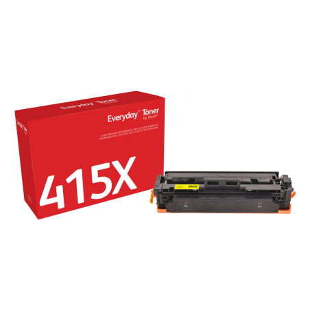 Everyday™ Yellow Toner by Xerox compatible with HP 415X (W2032X), High capacity