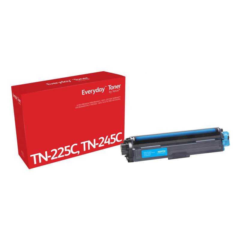 Everyday™ Cyan Toner by Xerox compatible with Brother TN225C/ TN245C, High capacity