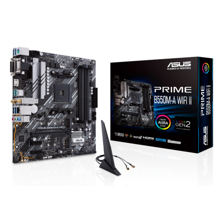 ASUS PRIME B550M-A WIFI II AMD B550 Socket AM4 micro ATX