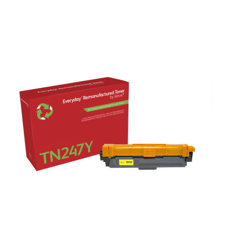 Everyday™ Yellow Remanufactured Toner by Xerox compatible with Brother TN247Y, High capacity