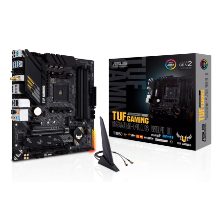ASUS TUF GAMING B550M-PLUS WIFI II AMD B550 Socket AM4 micro ATX