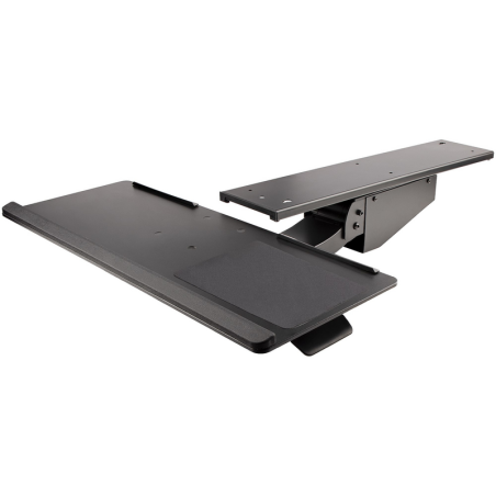 StarTech.com Under Desk Keyboard Tray - Full Motion & Height Adjustable Keyboard and Mouse Tray, 10"x26" Platform - Ergonomic De
