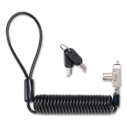 Kensington Slim N17 2.0 Portable Keyed Laptop Lock for Wedge-Shaped Slots