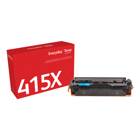 Everyday™ Cyan Toner by Xerox compatible with HP 415X (W2031X), High capacity