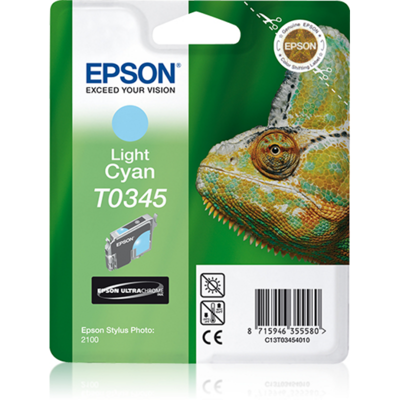 Epson Chameleon Singlepack Light Cyan T0345 Ultra Chrome