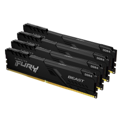 Kingston Technology FURY Beast 32GB 3200MT/s DDR4 CL16 DIMM (Kit of 4) Black