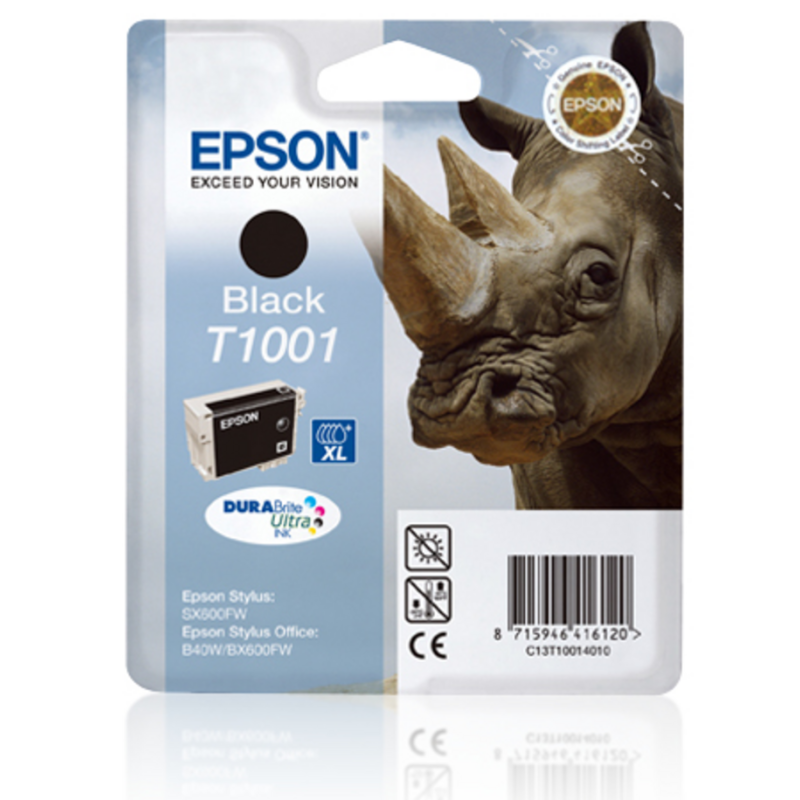 Epson Rhino Singlepack Black T1001 DURABrite Ultra Ink