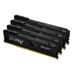Kingston Technology FURY Beast 32GB 3600MT/s DDR4 CL17 DIMM (Kit of 4) Black