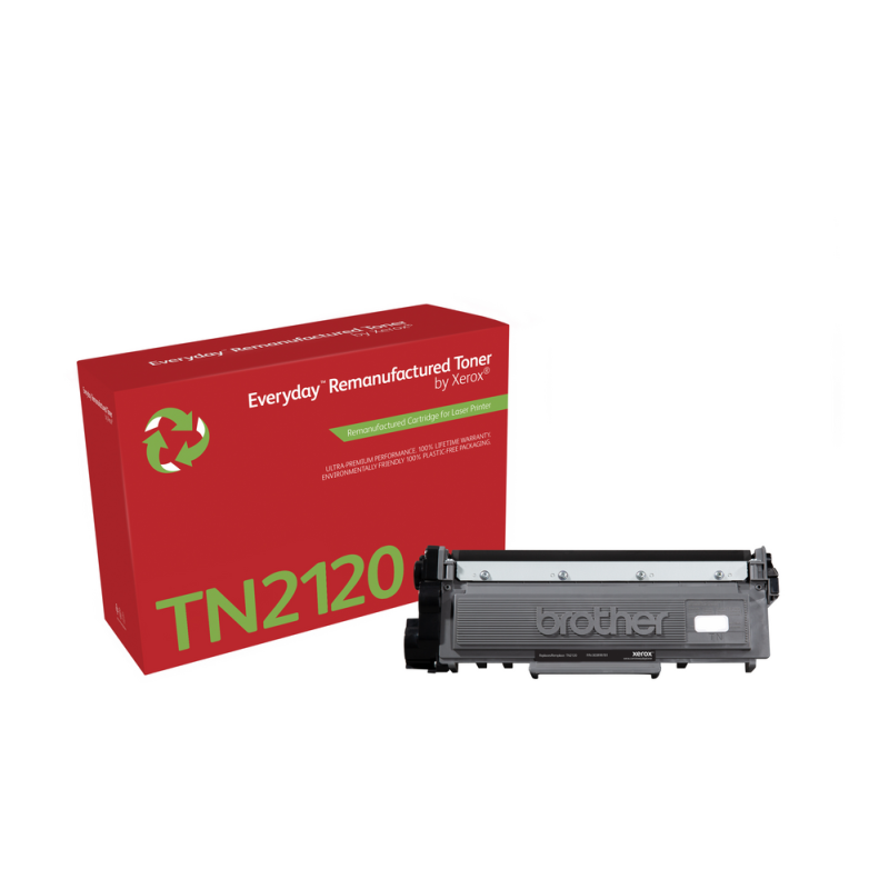 Everyday™ Mono Remanufactured Toner by Xerox compatible with Brother TN2120, High capacity