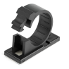 StarTech.com 100 Adhesive Cable Management Clips Black - Network/Ethernet/Office Desk/Computer Cord Organizer - Sticky Cable/Wir