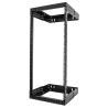 StarTech.com 24U 19" Wall Mount Network Rack - Adjustable Depth 12-20" 2 Post Open Frame Server Room Rack for AV/Data/ IT Commun