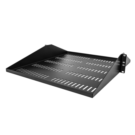 StarTech.com 2U Server Rack Shelf, Center Mounted Universal Vented Rackmount Cantilever Tray for 19" Network Equipment Rack, Hea
