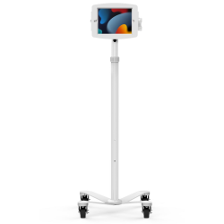 Compulocks iPad mini 8.3" Space Enclosure Medical Rolling Cart Extended White