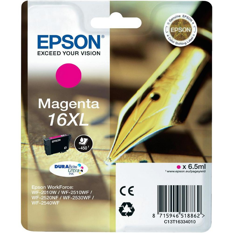 Epson Pen and crossword Singlepack Magenta 16XL DURABrite Ultra Ink