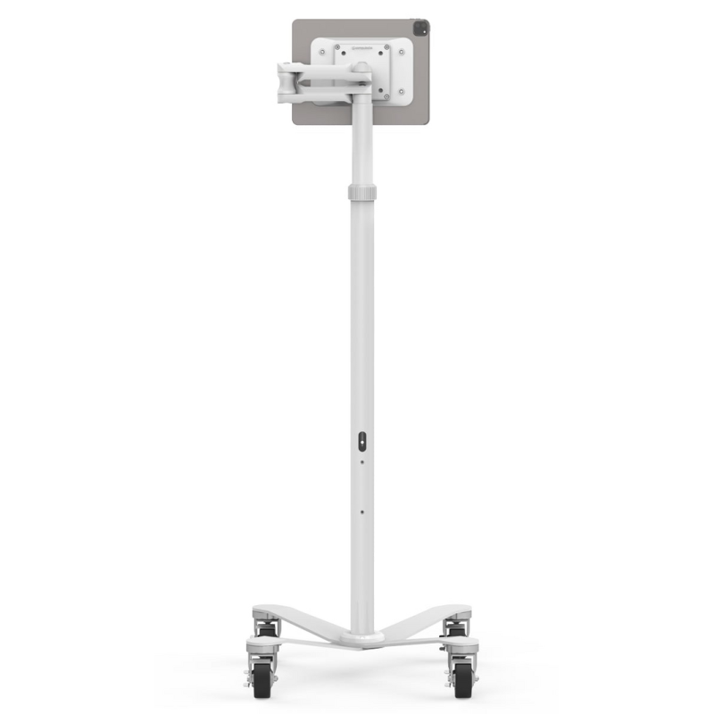 Compulocks Universal Invisible Mount Medical Rolling Cart Extended White