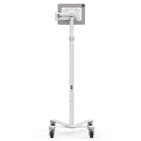 Compulocks Universal Invisible Mount Medical Rolling Cart Extended White
